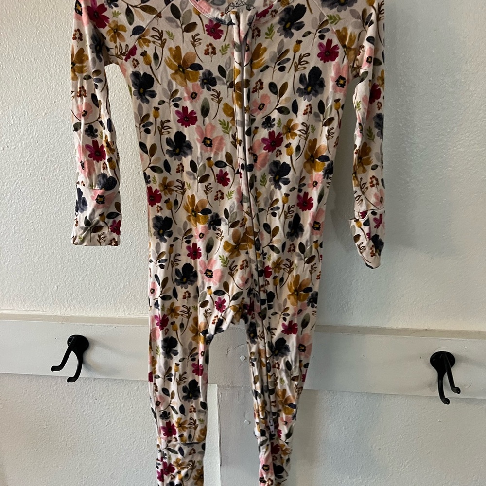 Floral Kids One Piece Footie